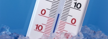 Close up of a thermometer.